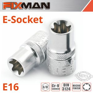 FIXMAN 3/8' Drive E-socket 6 Point E16